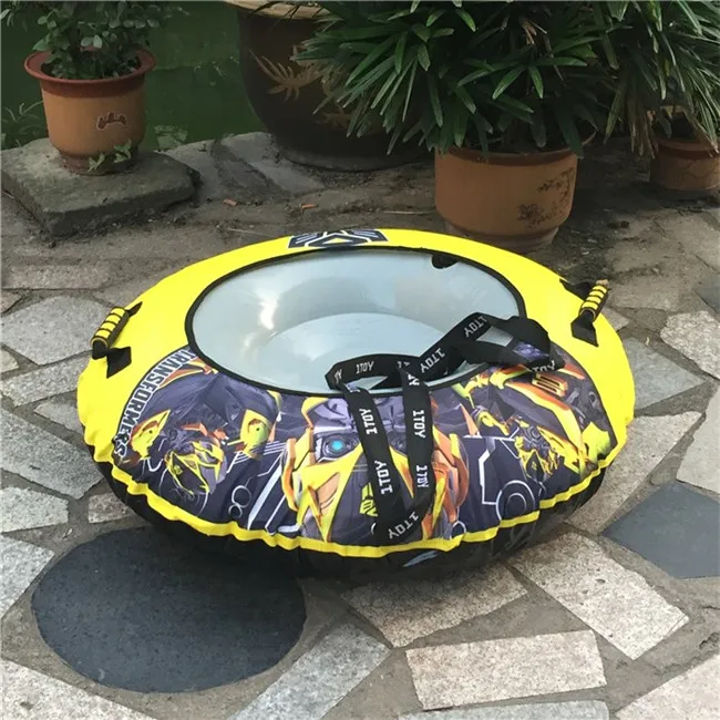 Custom Round Towable Pvc Inflatable Snow Tube Winter Sports, Inflatable Snow Sled