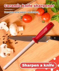 Multipurpose Grinding Sharpener Bar Ceramic Rod Manual Tool Sharpener Quickly Sharpening Polish Sharpener Rod for Kitchen Tools