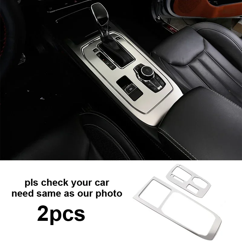 2pcs for Dongfeng DFSK 580 2016-2019 Gear Position Panel Decorate Cover Stainless Steel Glory 580