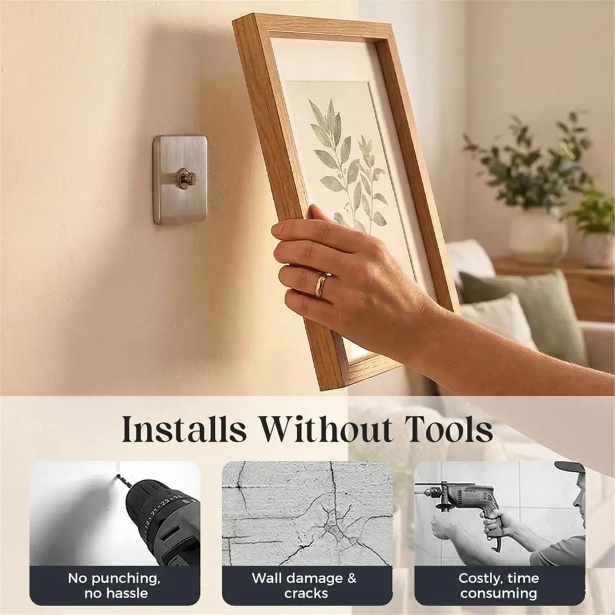 PROMOTION~ Special Hooks for Hanging Pictures, No Drilling Required, Wall Hooks for Photo Frames, Wedding Photo Hangers