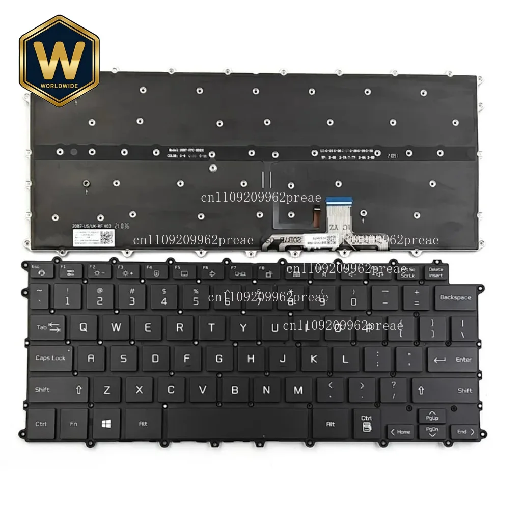 

S For LG Gram 14Z90P/14Z90P-G/14Z90P-K/14T90P Series Laptop US Black Backlit Keyboard AEW74230112T
