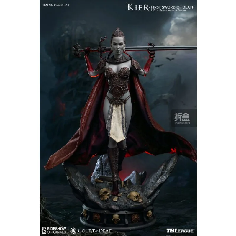 TBleague X Sideshow Original „Death Court“ Death Queen 1:6 Mobile Puppe Handgefertigtes Modell Spielmodell Geschenk Ornament für Jungen Sammeln