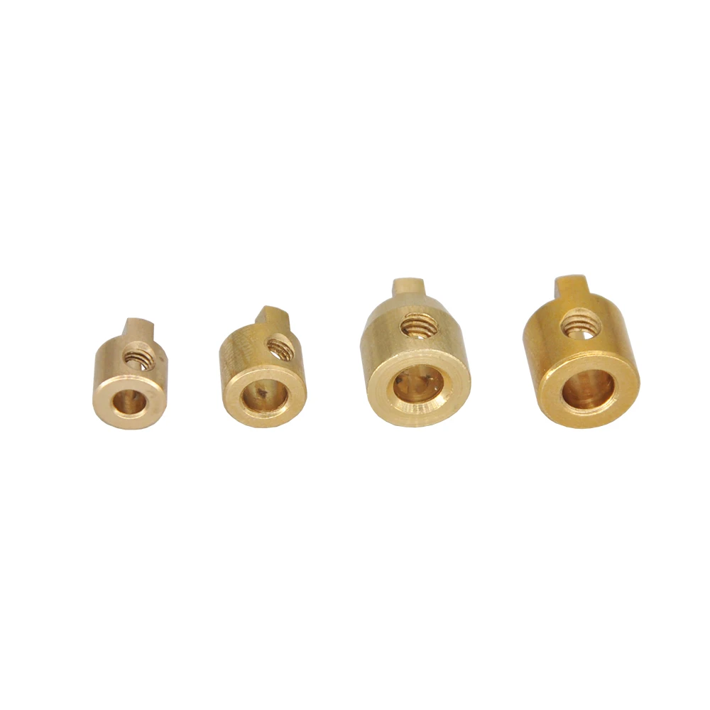 5PCS Diameter 3mm/4mm/4.76mm/5mm Model Boat Brass Copper Drive Dog Shaft Crutch Accessories for Rc Boat Drive Shaft