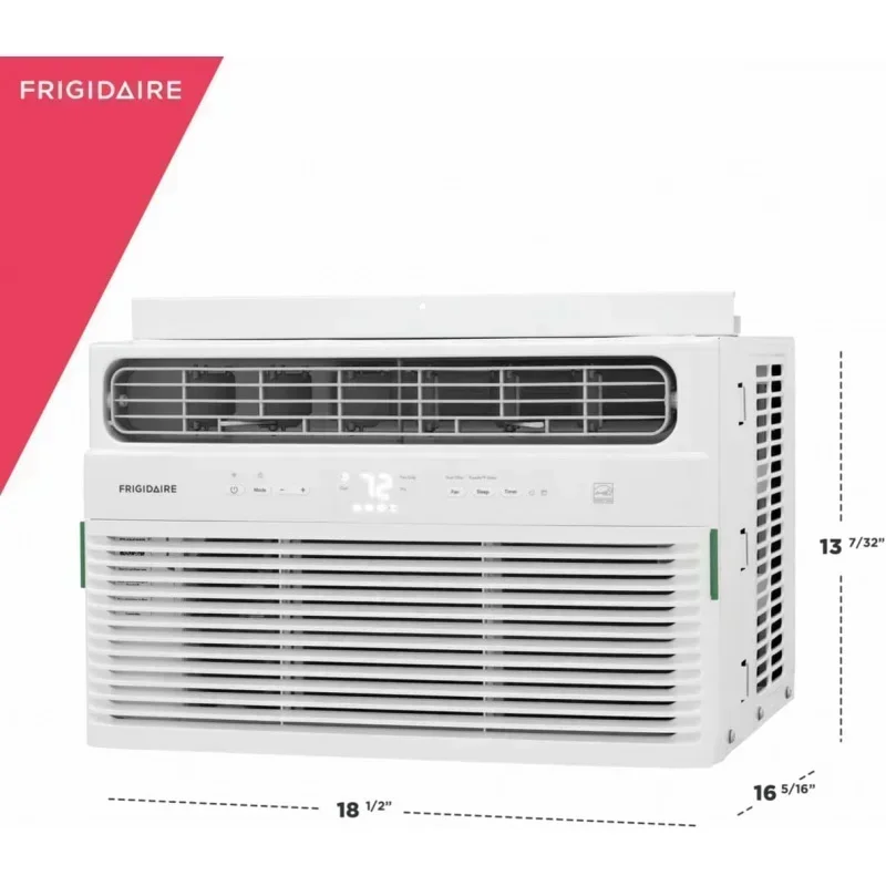 مكيف هواء النافذة Qwfrigidaire fhwc064wb1، 6000 وحدة تحكم إلكترونية بريطانية، أبيض