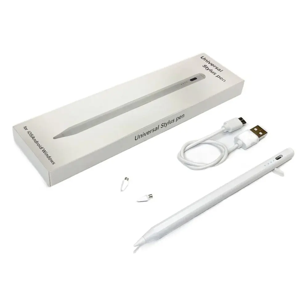 Rechargeable Universal Stylus Pen Battery Indicator Colorful Tablet Touch Pen Mobile Phone Drawing Screen Pencil for Android/iOS