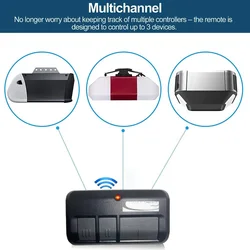 Mando a distancia para abridor de puerta de garaje, 893Max, Compatible con 390Mhz, Billion Code, Control remoto de seguridad 2,0