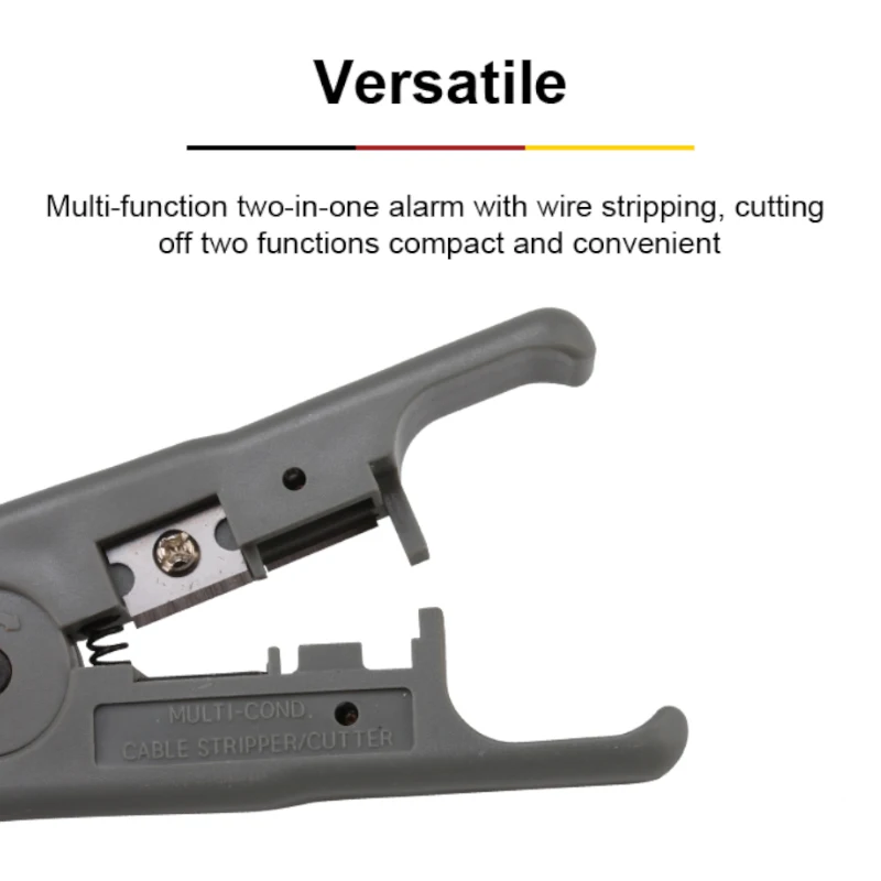 Cortador de cables de Ethernet, herramienta de corte de Cable redondo, pelado de cables Lan para CAT7, CAT6, CAT5E, CAT5