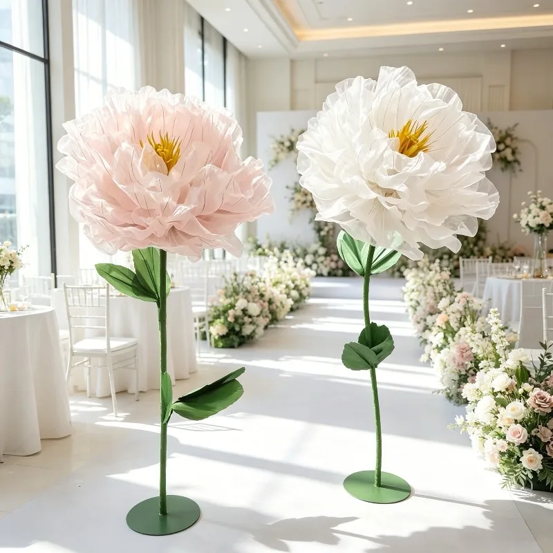 Elegant hand-kneaded silk large bouquet artificial large peony flower suitable for live stream wedding