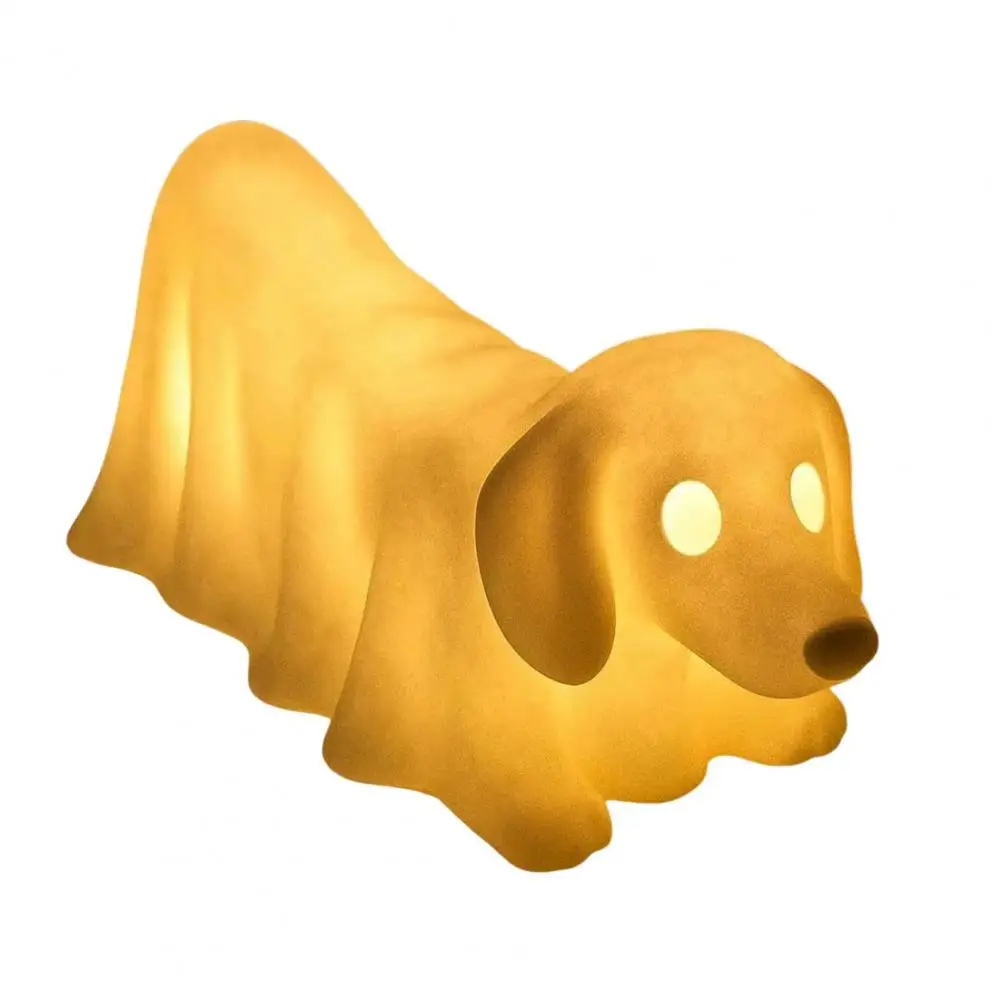 شبح الكلب ضوء مخيف هالوين شبح الكلب مصابيح للديكور المنزل متوهجة الألماني البلدغ أضواء الليل ملتوي لغرفة النوم #3