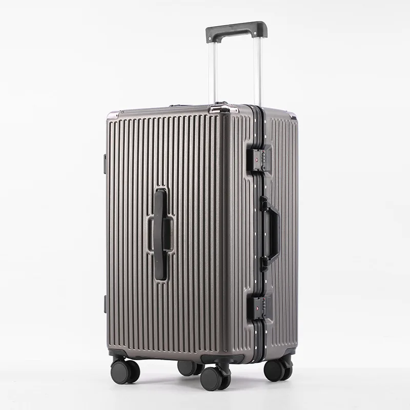 

Large capacity thickened aluminum frame suitcase 26 inch anti-drop, universal wheel password suitcase