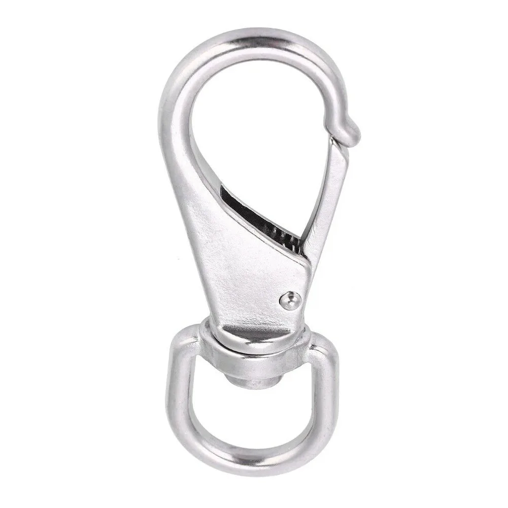 

101MM Boat 316 Stainless Steel Pet Diving Multifunctional Swivel Eye Bolt Snap Spring Clip Hook Safety Carabiner Rigging