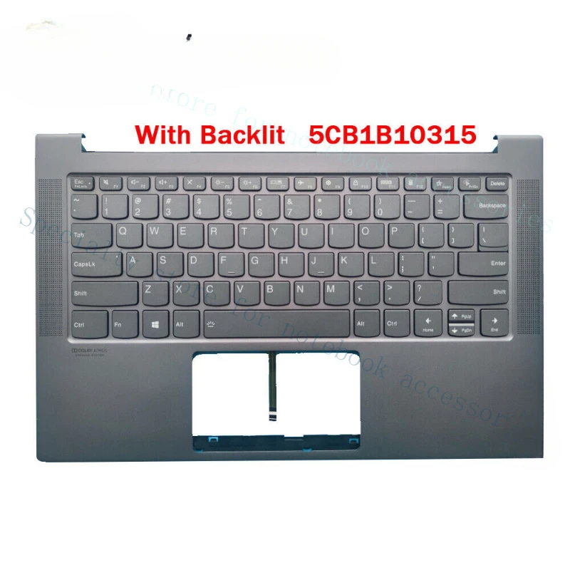 

Новая клавиатура с подсветкой и подставкой для рук A+ для Lenovo ideapad Slim 7-14ITL05 5CB1B10315 US