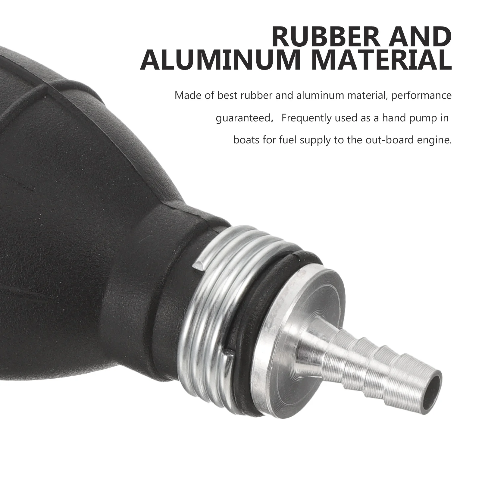 

Hand 6Mm Black Rubber Aluminum Primer Bulb Boat Car Marine Outboard Motor System Supply Line Fuel Pump For Boat Fuel Pump For