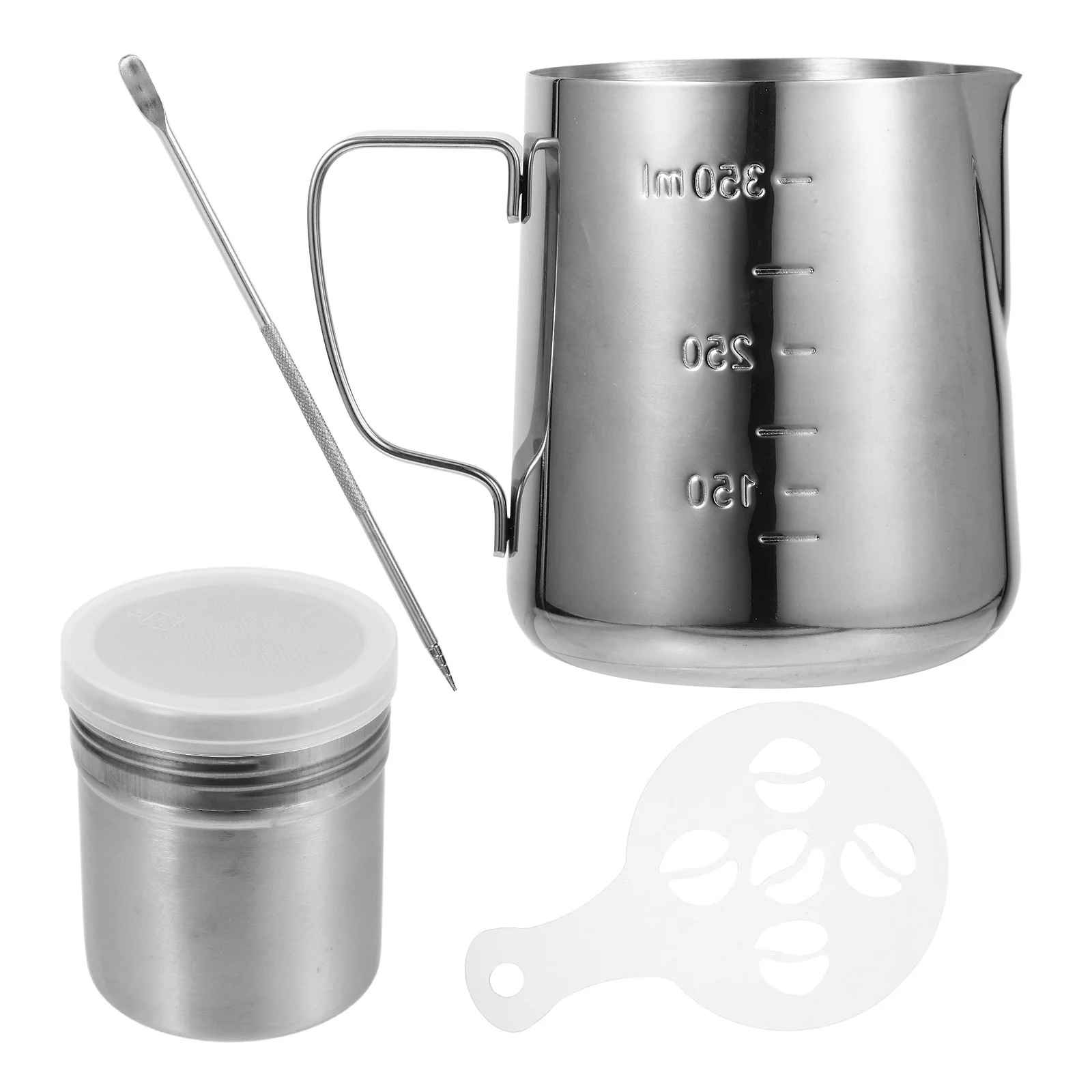 

1Set Stainless Steel Milk Frothing Jug Perfect Capacity for Espresso Latte Art Cappuccino Milk Pitcher