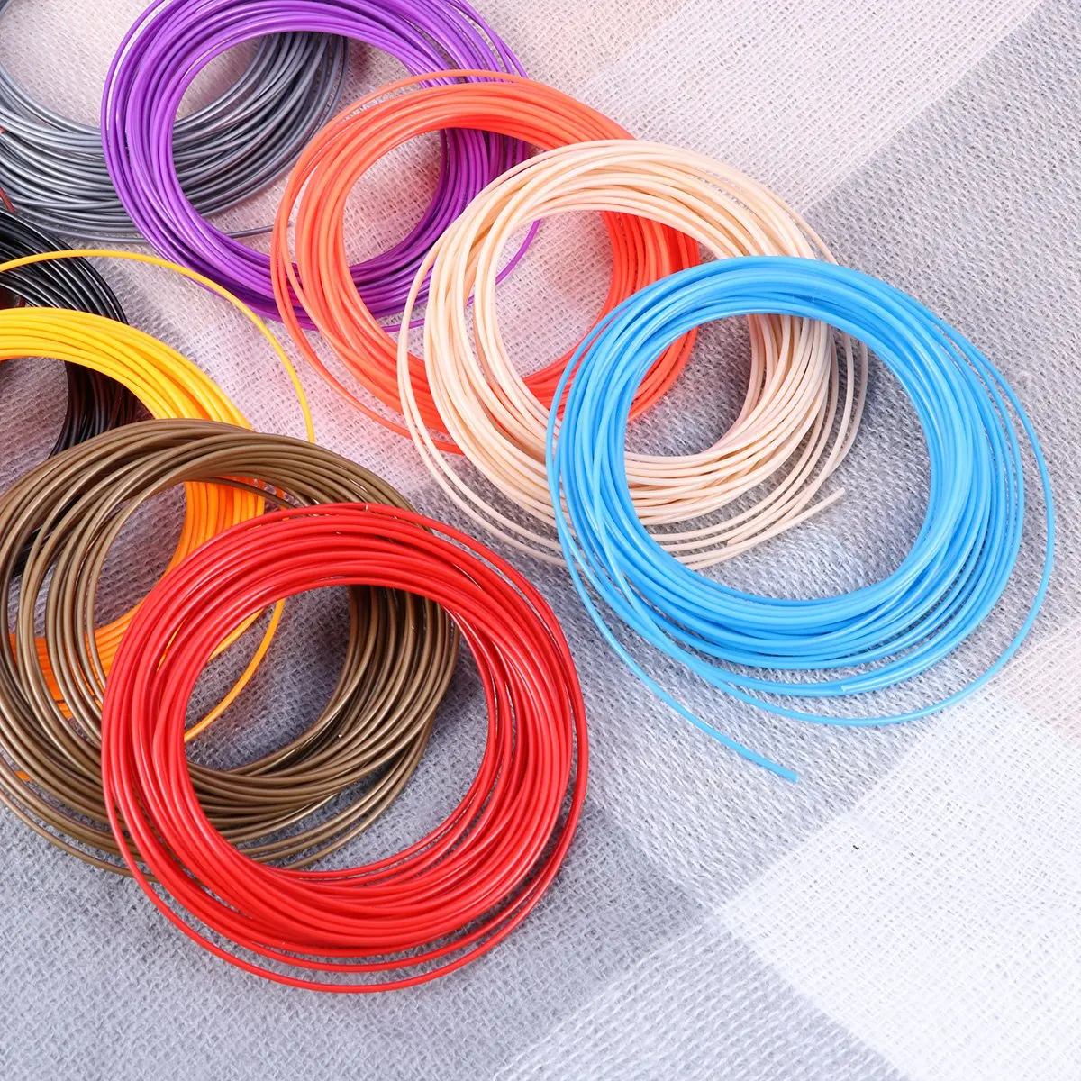 

10 шт., ручка Abs, 1,75 мм, 10 м, рулон, вакуумная герметичная совместимость, запасные материалы для принтера, экологически чистые аксессуары для печати, 3D