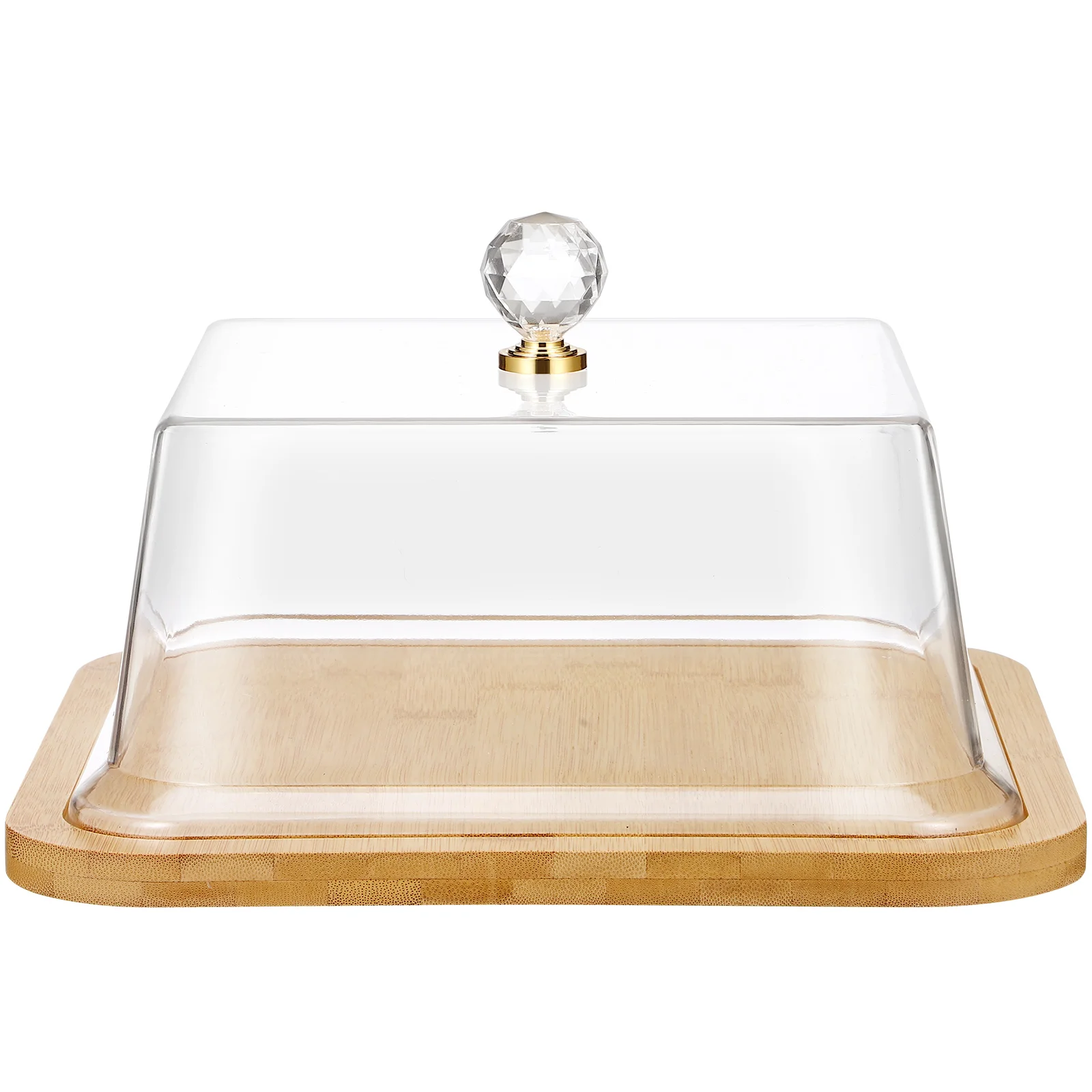 

Cake Cover Bread Tasting Plate Pan Covered Food 2750X2750X1600CM Acrylic Wooden Stand