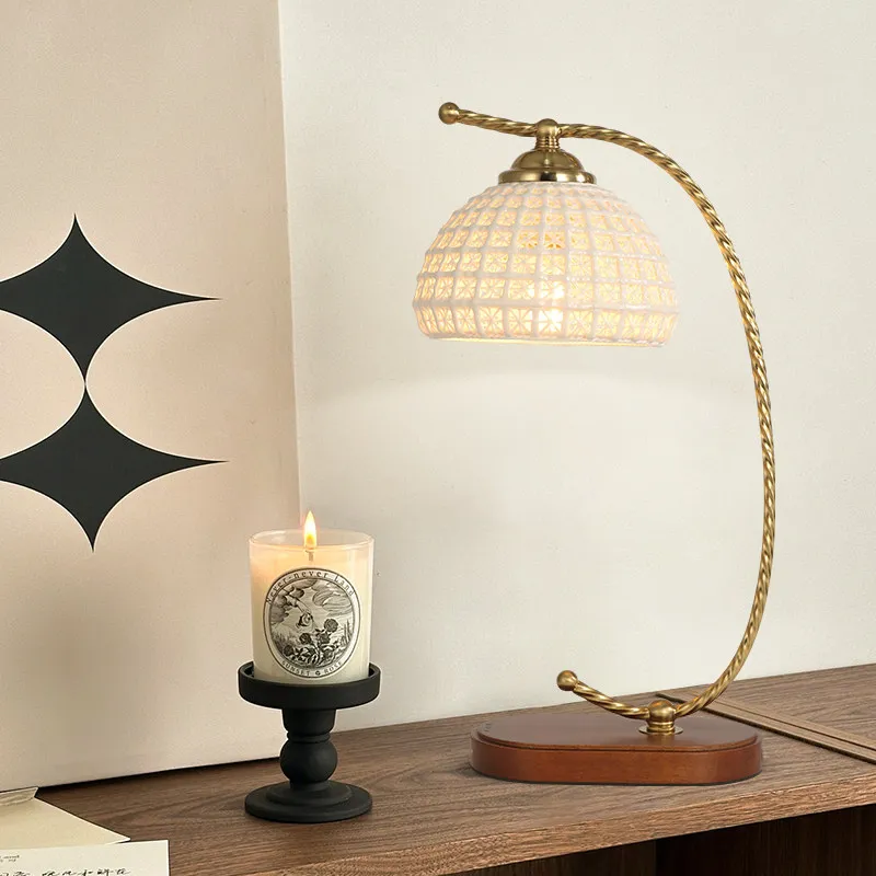 Japanese Retro Ceramic Bedroom Table Lamps Living Room Study Personality Creative Ancient Style Advanced Decorative Desk Lights