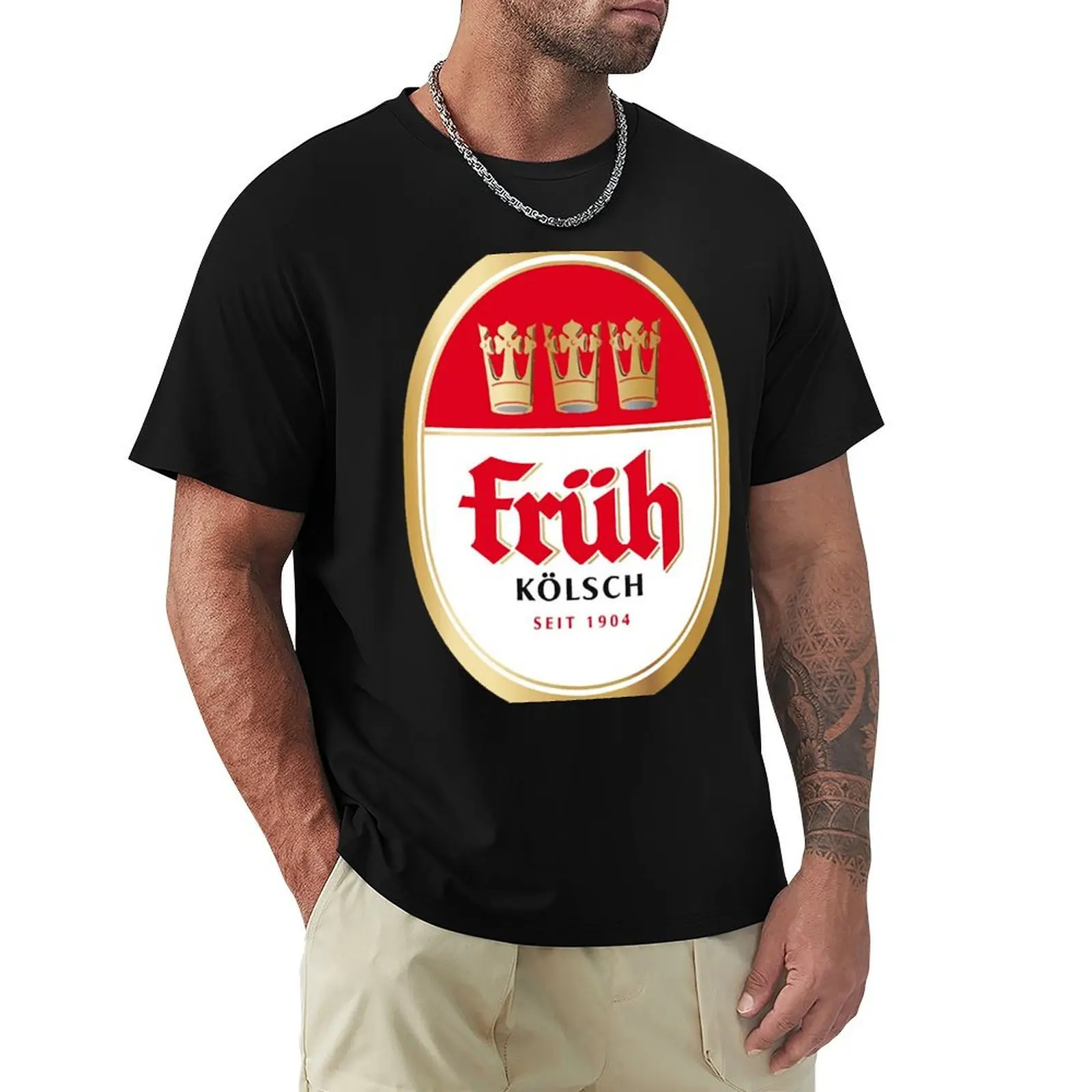 Früh K?lsch beer logo brewery local beer! T-Shirt man t shirt luxury T-Shirt