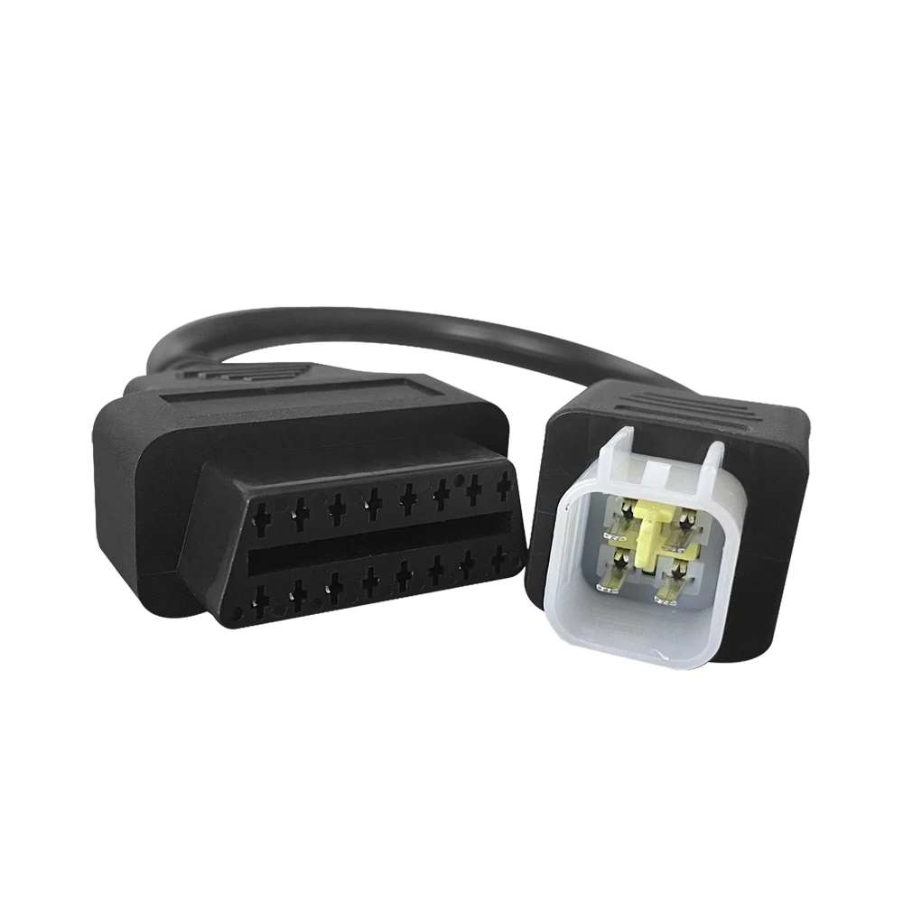 4Pin OBD2 Adapter Für Kawasaki Z250 Z650 Z1000 ER6N EX650F Ninja400 ZX6R ZX10R ZX1000 Motorrad OBD Diagnose Stecker Kabel – Detail 13