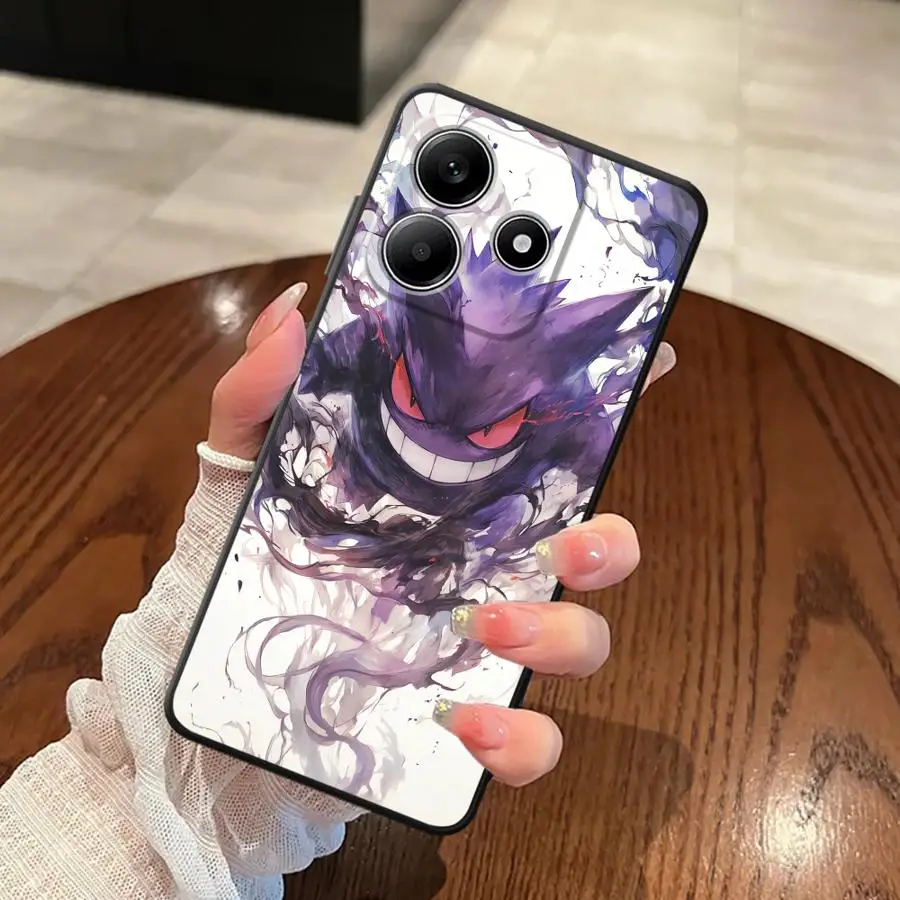 Casing untuk Xiaomi Redmi Note 11 13 12 Pro Plus 10S 11S 10 9 8 Pro 12S 9S Penutup Belakang Ponsel Lunak Anime Pokemon G-gengar