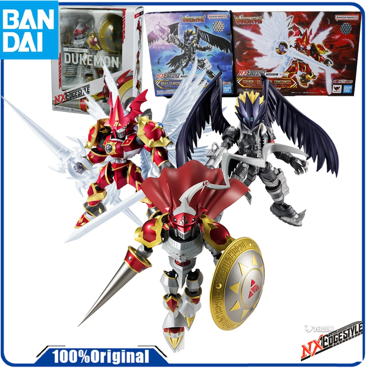 

Bandai Genuine Original NXEDGE STYLE LIMITED & SPECIAL EDITION RED LOTUS KNIGHT BEAST DUKEMON Action Figure Toys GIFT In Stock