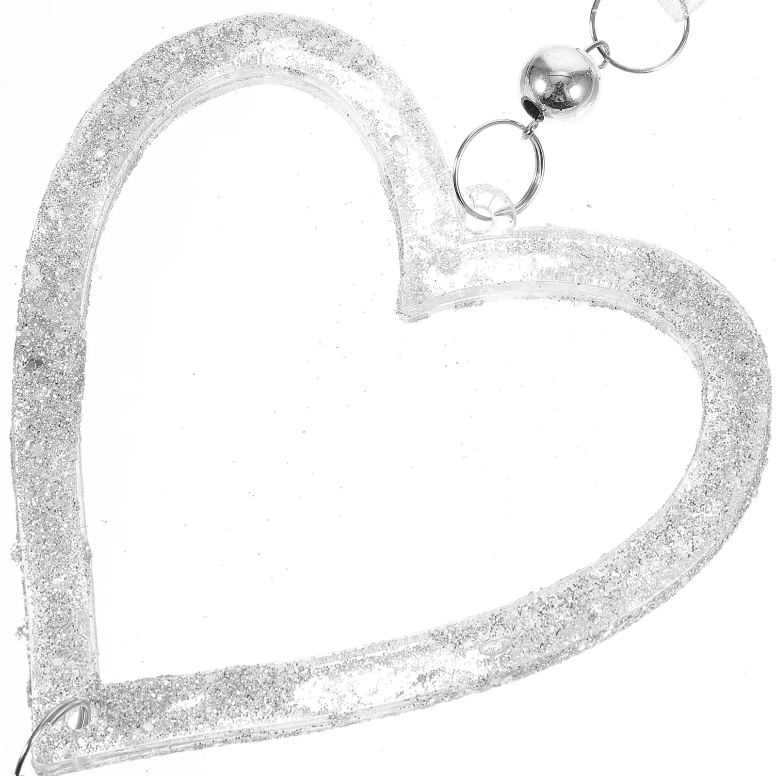 

Christmas Tree Hanging Heart Shape Pendant Acrylic Tassel Ornament Xmas Party Decor Holiday Decoration Christmas Hanging Heart