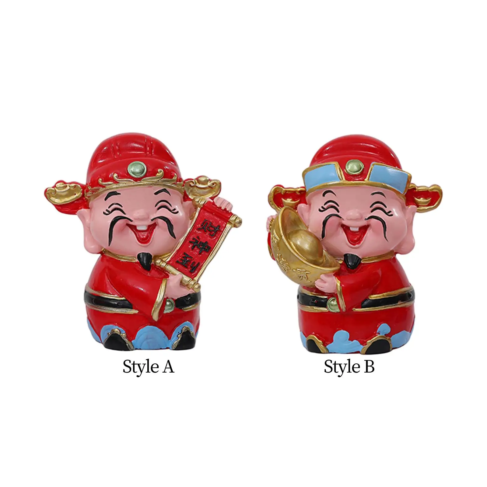 Chinese New Year Resin Statue Spring Festival Decoration for Bedroom