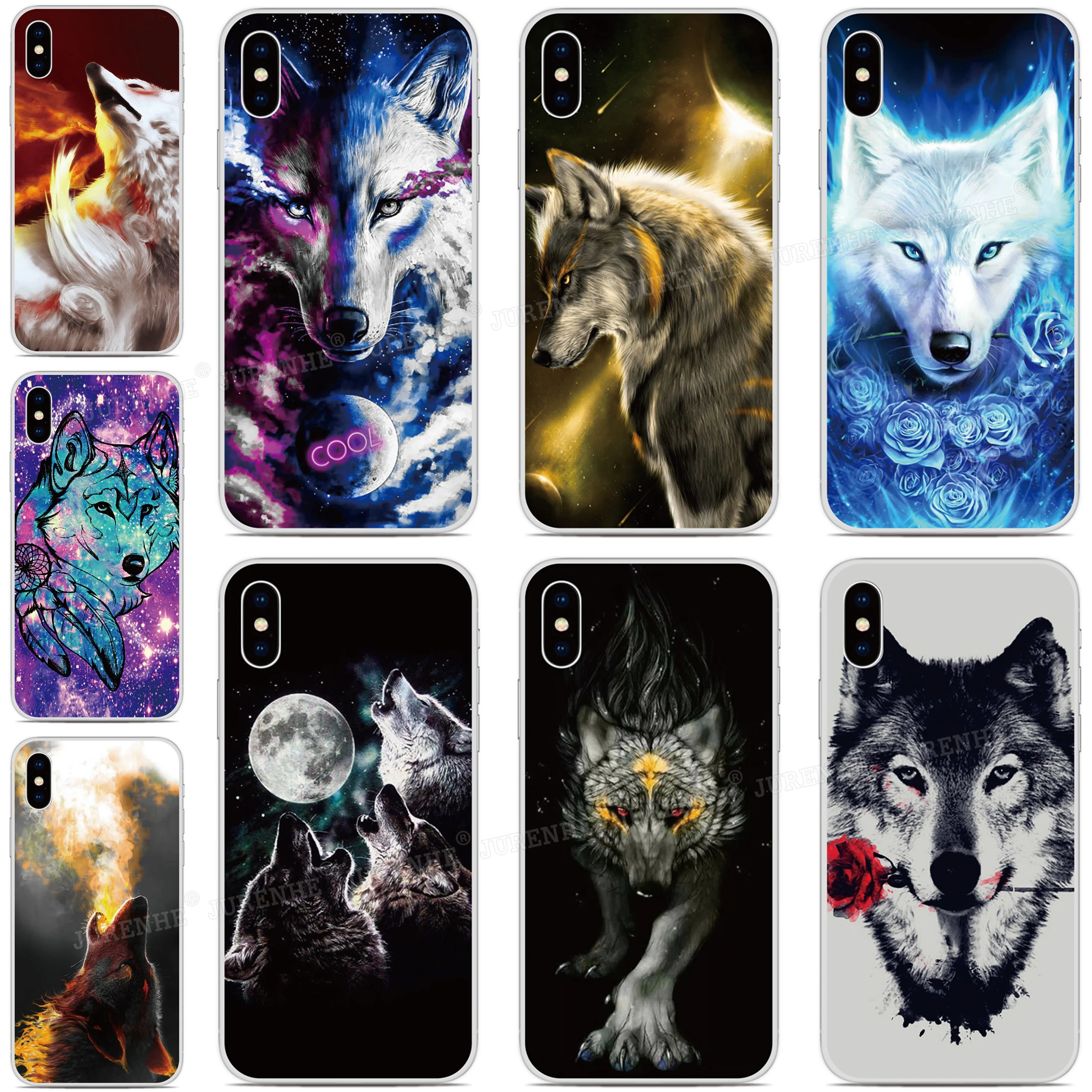 Animal Wolf Back Case For Oukitel C36 C35 C33 C32 C31 C23 C25 C22 C21 C19 C18 U25 U20 Plus K9 Pro Nothing Phone 2 Two 1One Cover