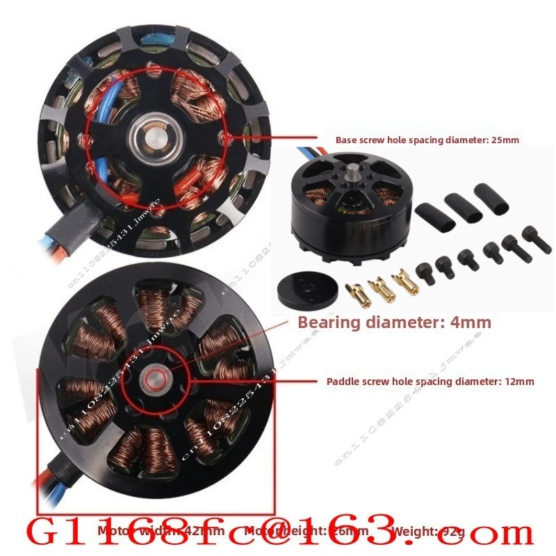 Brushless Motor 3508 400KV 590KV Brushless Outurnner Motor RC Airplane Plane Accessories multi-axis motor model  for RC