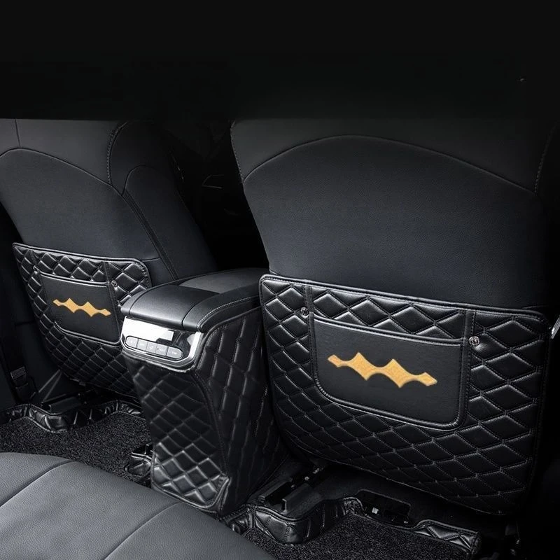 

Для BYD Leopard 5 2023 2024 кожаная противоударная накладка для автомобиля, водонепроницаемая защитная крышка для спинки сиденья, аксессуары для интерьера, 3 шт.