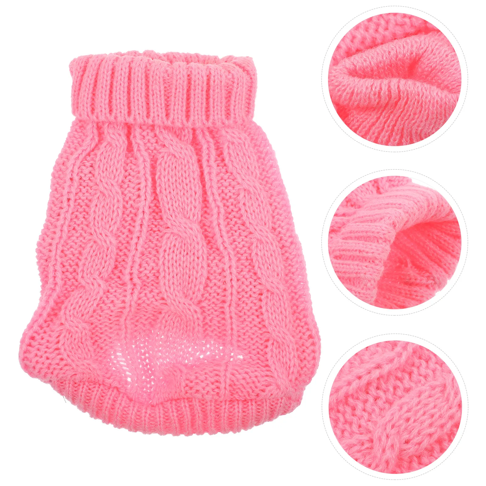 

Warm Stretchy Dog Sweater Puppy Winter Clothes Turtleneck Pullover Pet Costume Adorable Comfortable Thermal Wear-Resistant