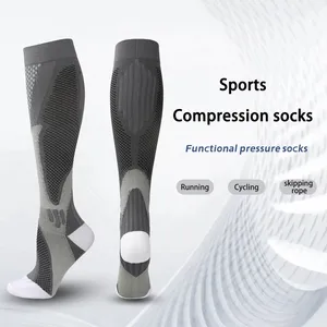 1 pair of compression socks sports socks of medical nursing avoid varicose veins socks nursing athletic football sox 8 Main Men's Compression Half Sales - №4