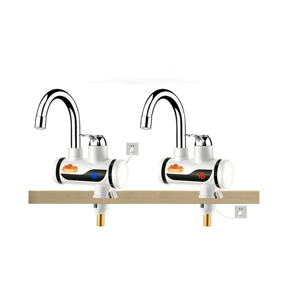 Scaldabagno istantaneo Cucina elettrica Rubinetto dell'acqua calda Rubinetto del riscaldatore Rubinetto del riscaldamento freddo Scaldabagno senza serbatoio Spina europea