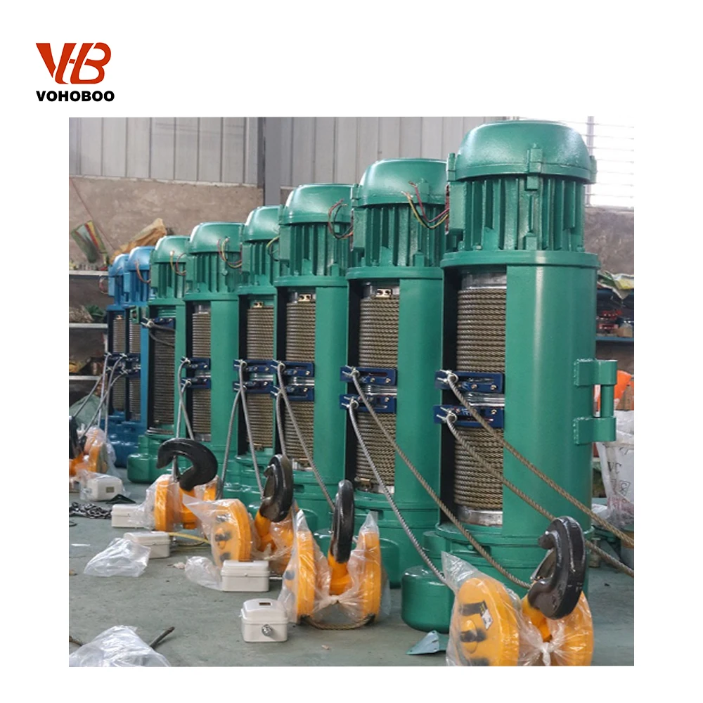 1 Ton Capacity CD Type Electric Wire Rope Hoist New Steel 380V For Lifting In Retail Hotels Workshops And Small Factories