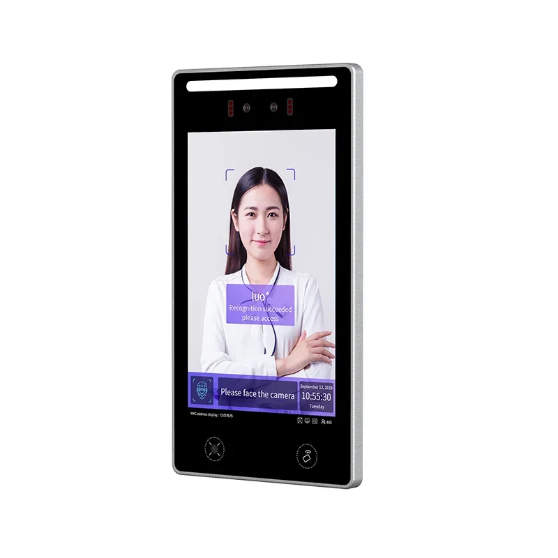 8-Inch TR608 Facial Access Control Attendance System All-in-One Swipe Card Face Recognition Machine Community School IP