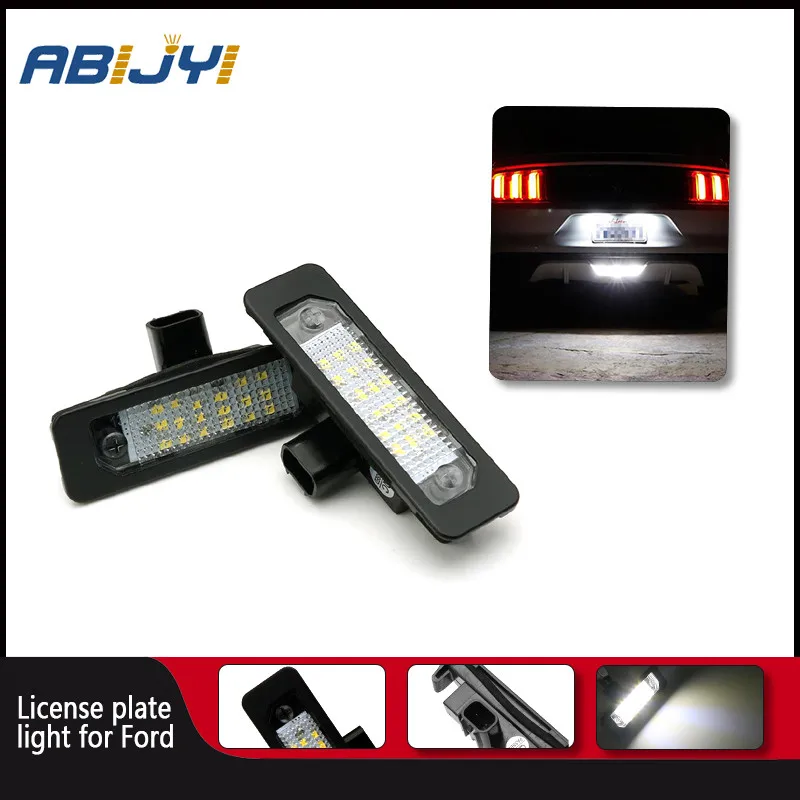 

2PCS Bright White LED Number License Plate Light for Ford Mustang 2010-2014 Focus 2008-2012 Taurus 2010-2015