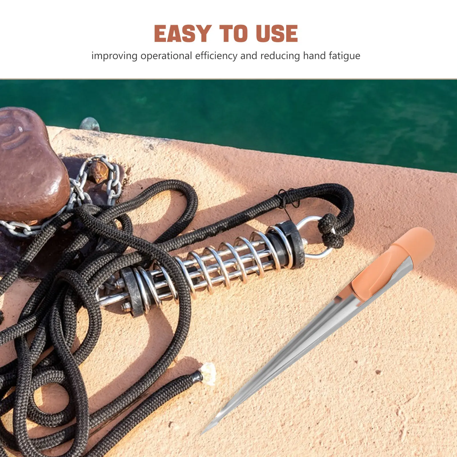 Marine Rope Splicing Needle Stainless Steel Wire Rope Splicing Tool for Boat Use Line Threading Tool Anti-Breakage