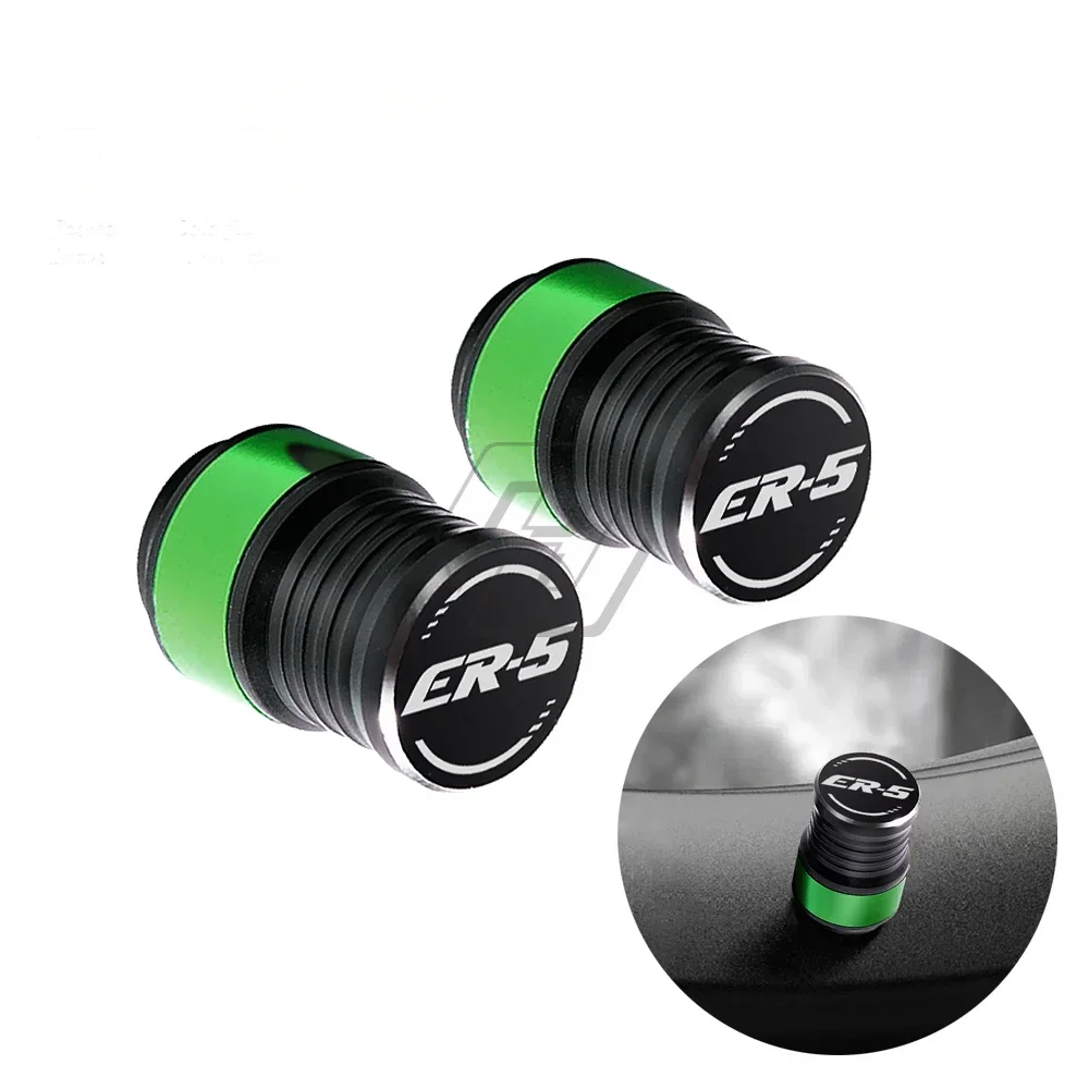 

For Kawasaki ER5 ER-5 All Year Motorcycle Accessories Wheel Tire Valve Caps Covers