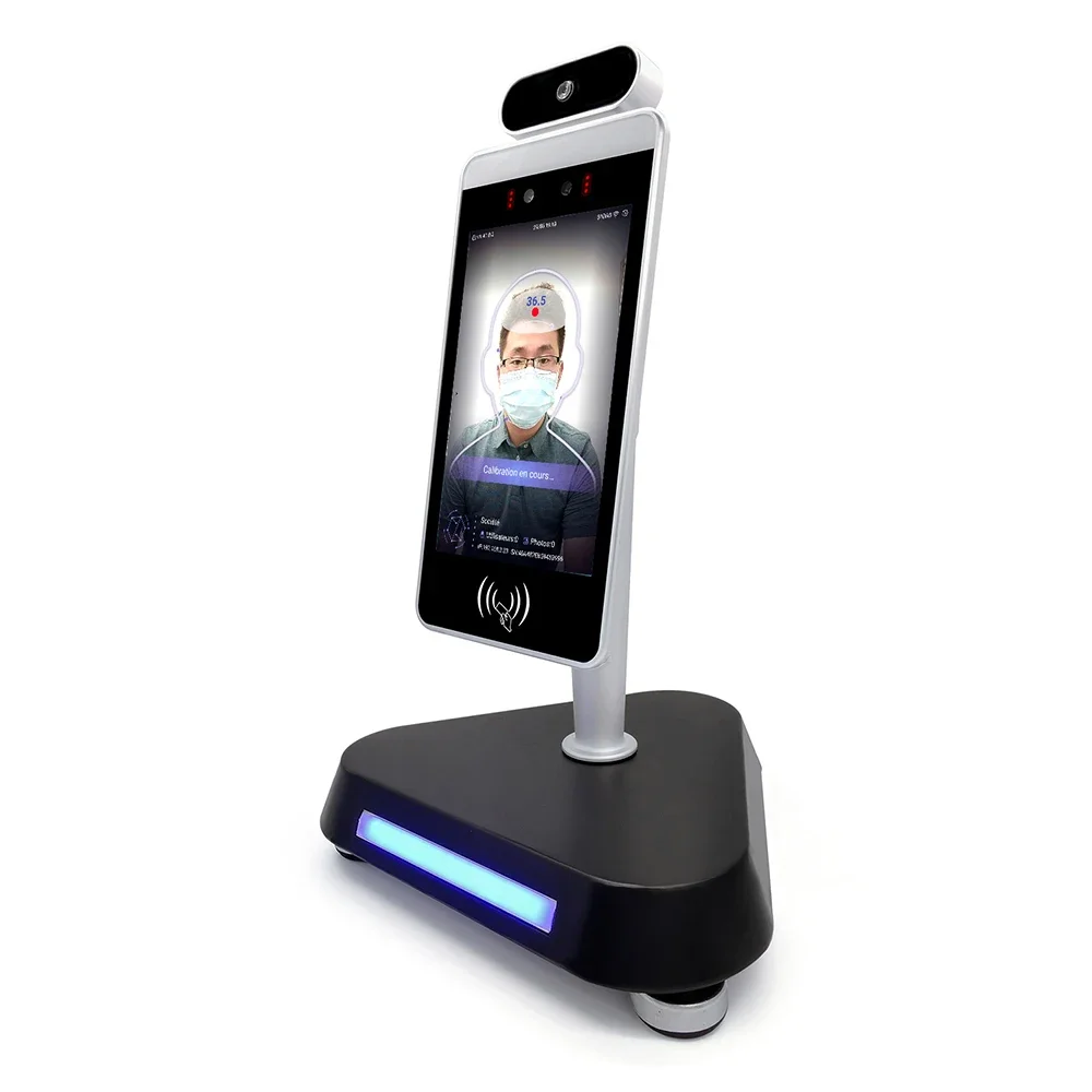 Desktop Face Recognition Temperature Scanner Device Body Temperature Detector Camera System CE Approved