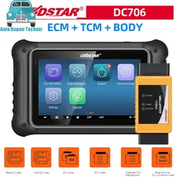 Obd cable and usb cable set OBDSTAR DC706 ECU Tool Full Version for Car and Motorcycle ECM & TCM & BODY & Clone by OBD or BENCH