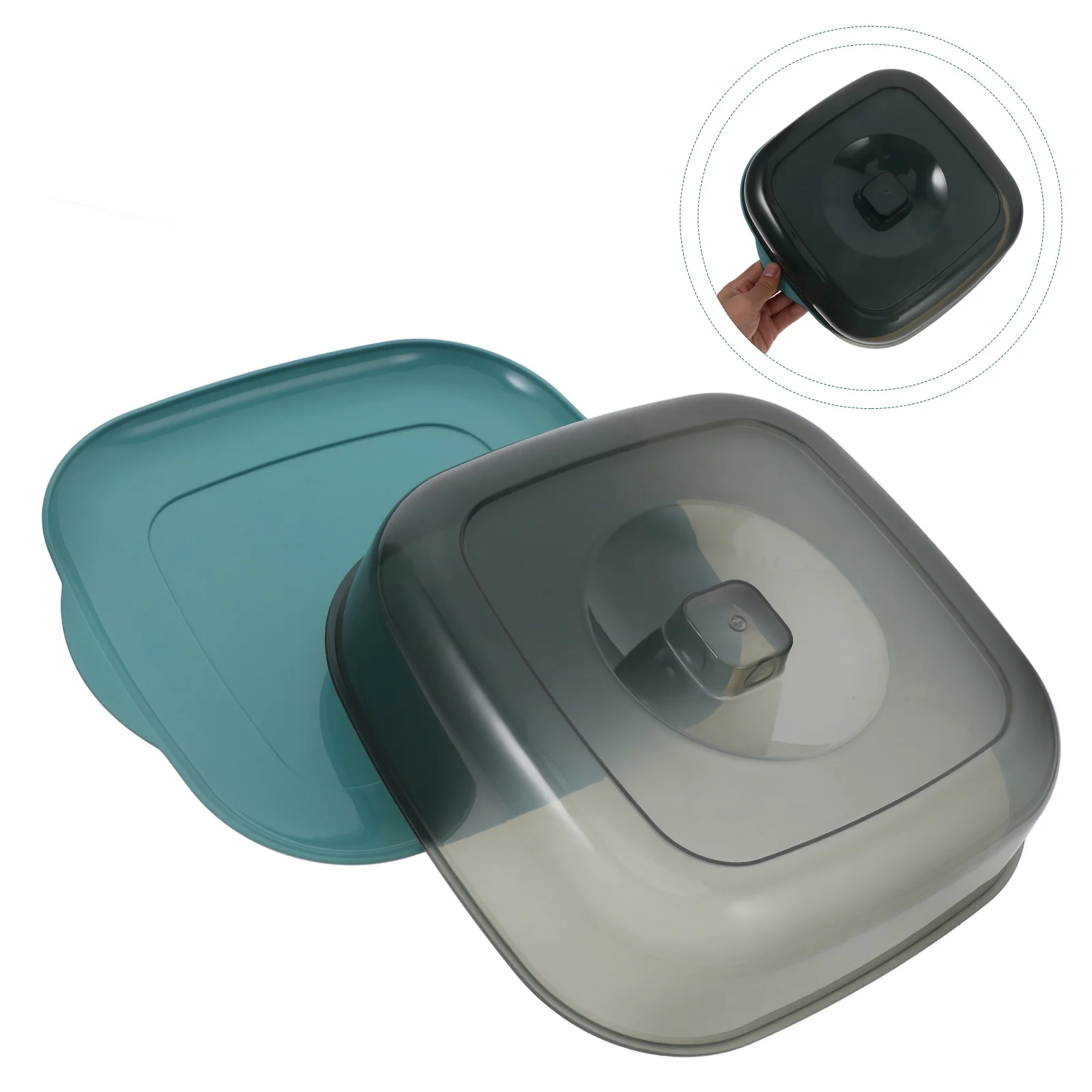 Plastic Food Cover Microwave Lid Splatter Proof Meal Prep Container Pp Material Clear Storage Box For Kitchen Use