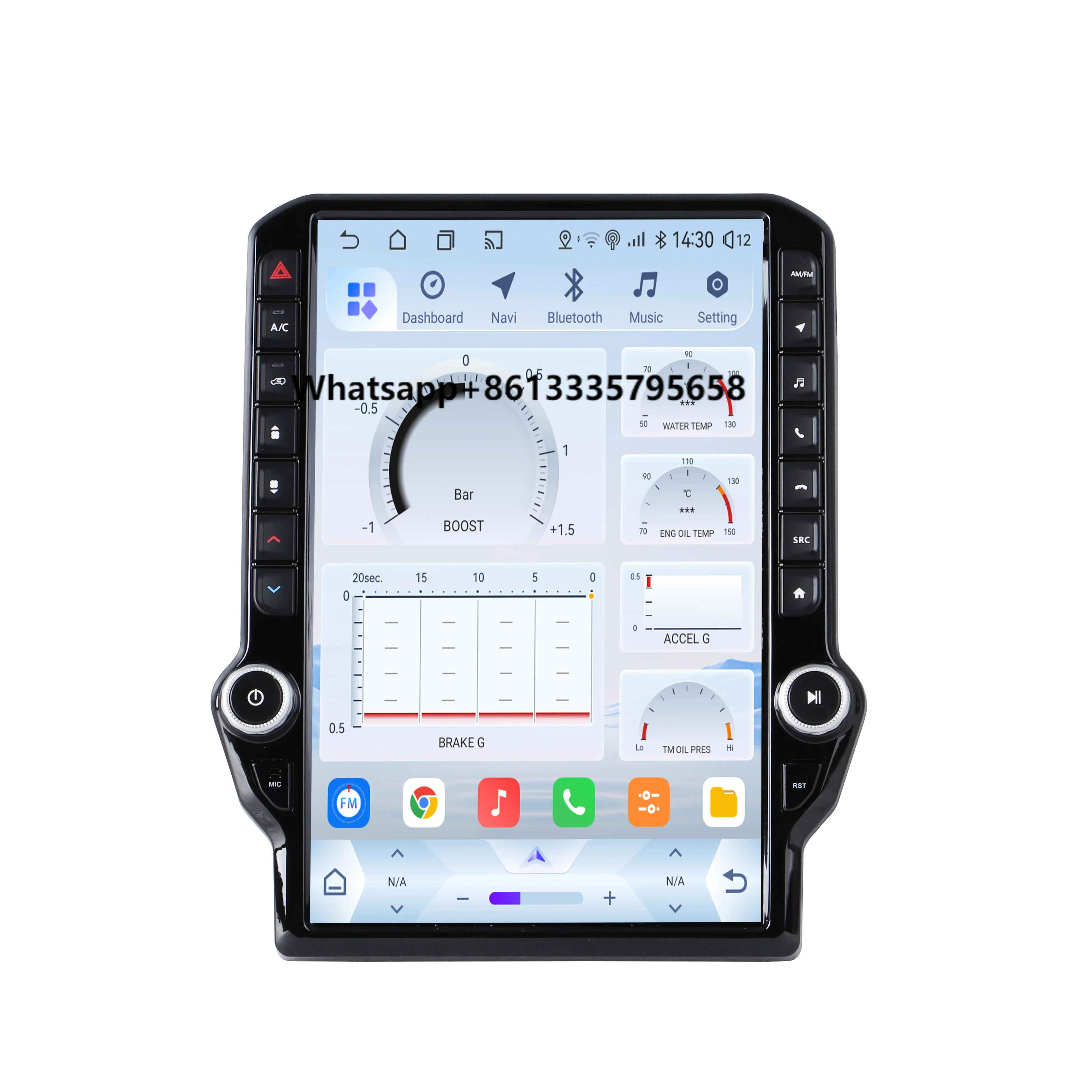 

14.5 Inch Android Car Radio GPS Amplifier Touch Screen for Dodge RAM 1500 3500 2012-2018 Multimedia Auto Stereo Player Built-in