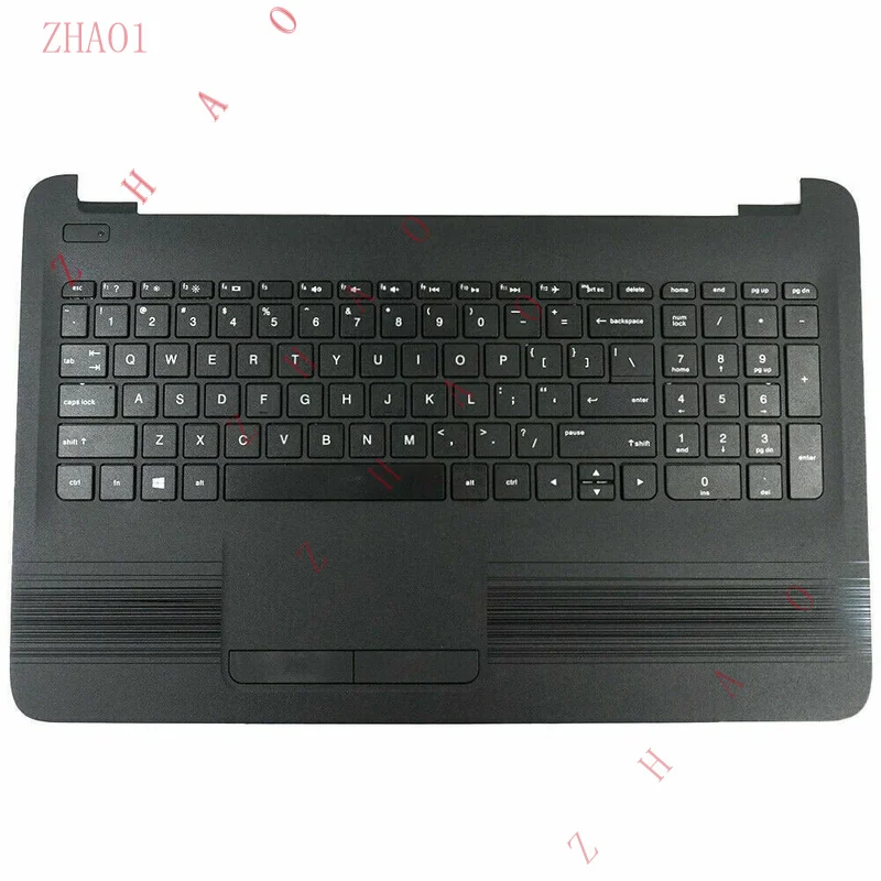 Z   For HP 15-AC 15-BA 15-BN 15-AY Upper Case Keyboard Touchpad 855027-001 Black
