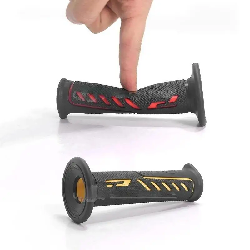 Motorcycle Handlebar Grips Anti Slip Heat Insulated Rubber Covers for Motorbike Dirt Bike Summer Riding Decor