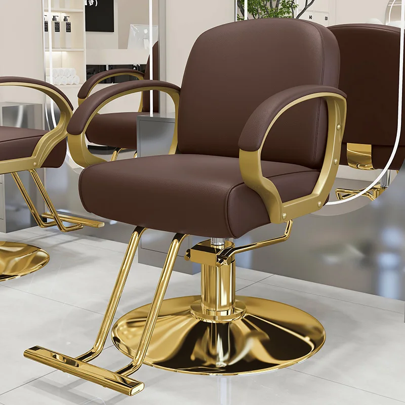 

Premium Aesthetic Barber Chairs Classic Versatile Simple Trendy Salon Chairs Luxury European Bancos Con Ruedas Salon Furniture
