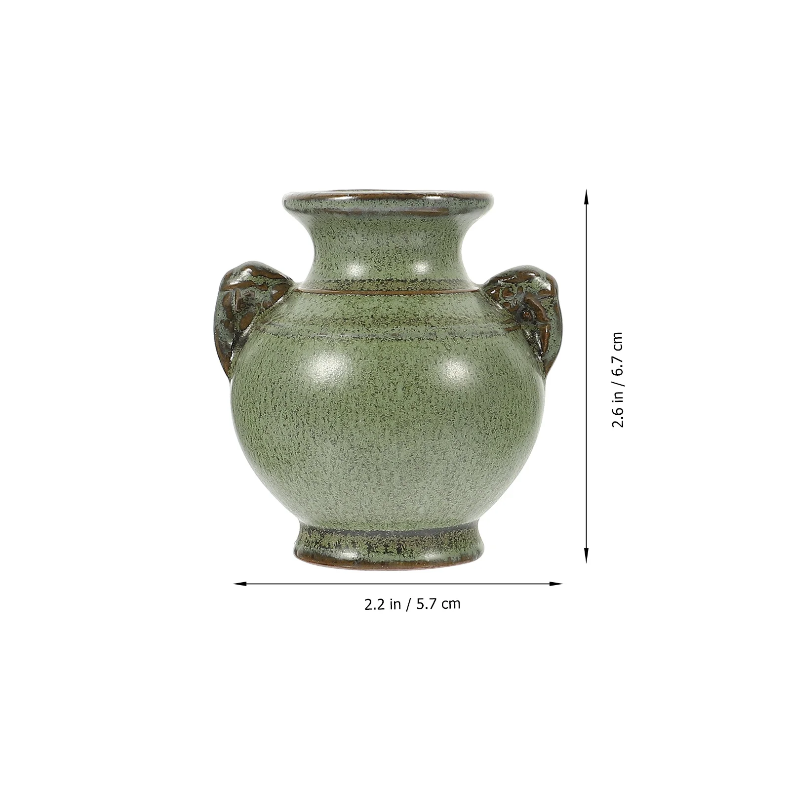 4 قطعة زن نمط السيراميك المزهريات الصغيرة الإبداعية تشكيلة زهور ديكور برعم صغير المزهريات الفنية ديكور المنزل زهرة صغيرة زهرية