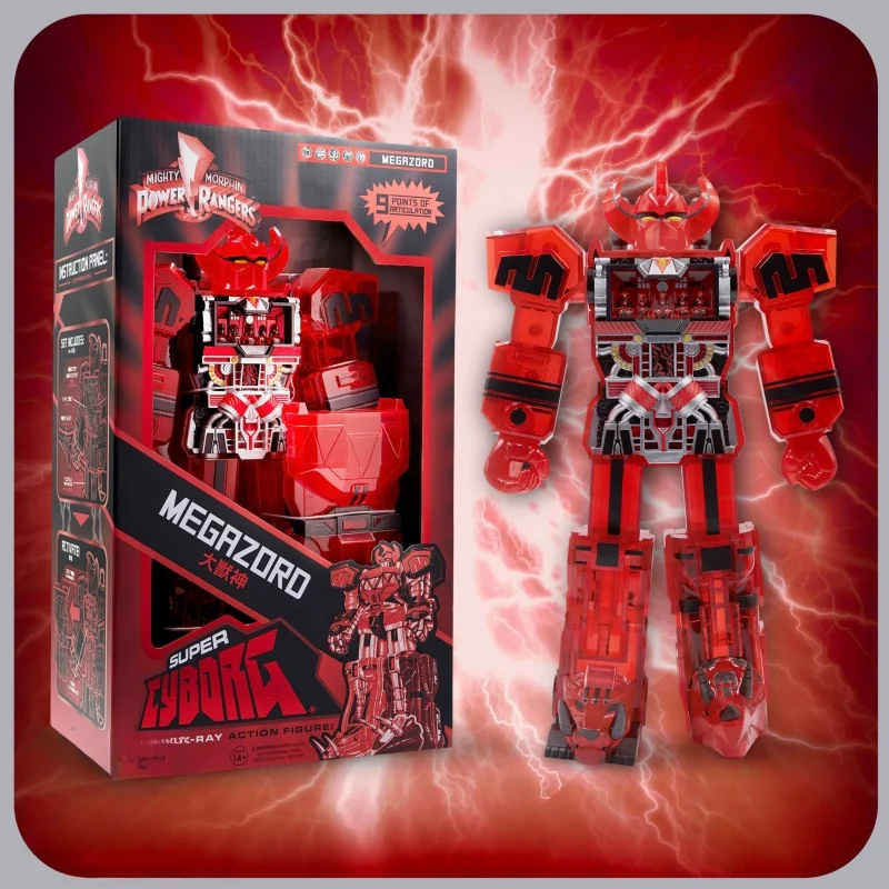 

В наличии: Super7 Dinosaur Team Great Beast God Red Transparent Version Super Cyborg Classic Collectible Gift Series Ornaments