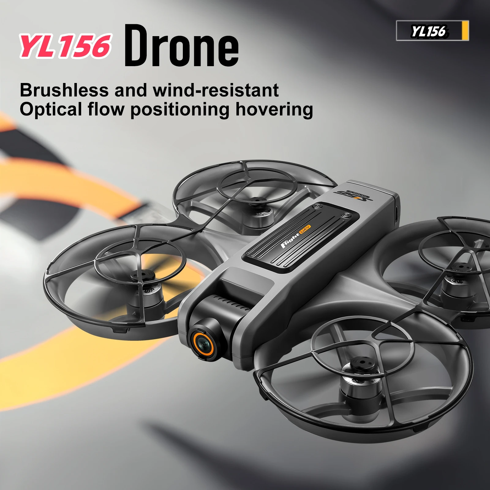 YL156 screen controlled drone, brushless power, optical flow positioning, 720P electrically adjustable dual camera