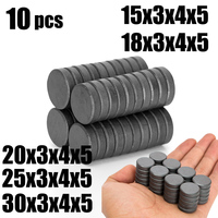 18x3 18x4 18x5 20x3  20x4 20x5 25x3 25x5 Black Small Round Magnet Fridge Ferrite Magnet Permanent Magnet Round Speaker Magnet