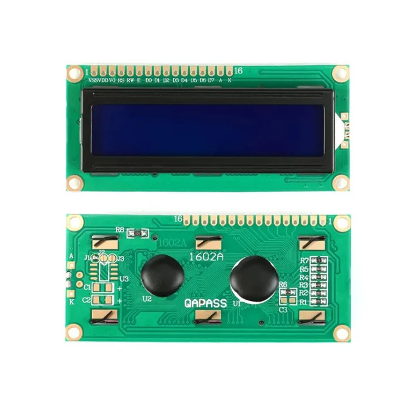 10Pcs 1602 1602A J204A 2004A 12864 12864B 12864 LCD Screen Display Module Blue Yellow-Green IICI2C 3.3V5V for Arduino